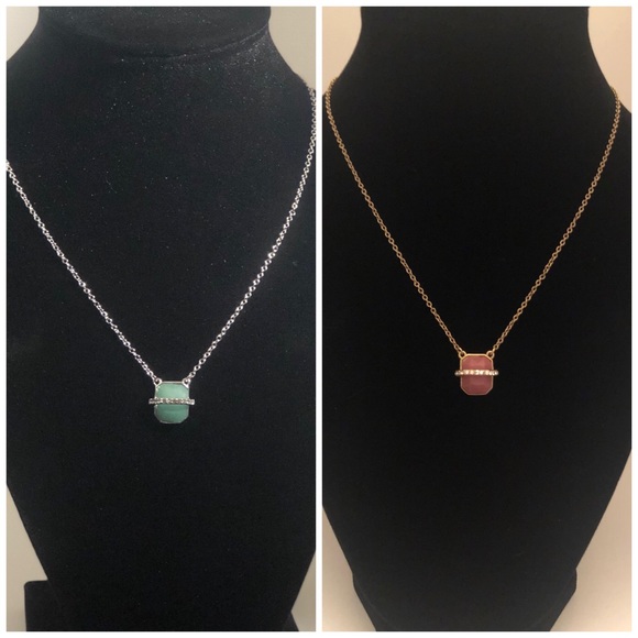 Vince Camuto Trapped Semiprecious Stone Necklace - Picture 3 of 8